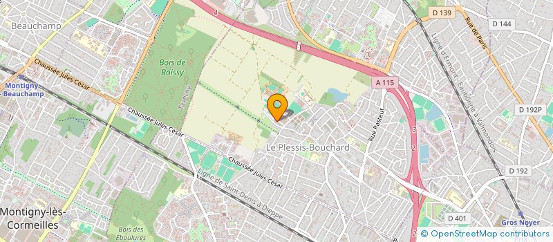 localisation de l'entreprise AZI  LE PLESSIS-BOUCHARD