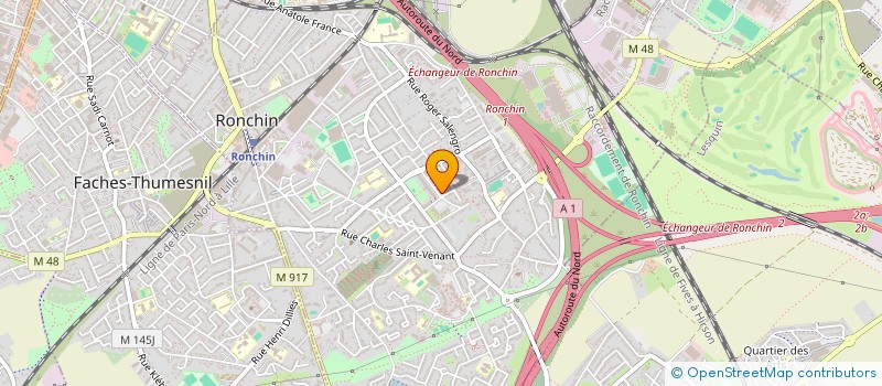 localisation de l'entreprise AZI BAT  RONCHIN