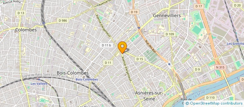 localisation de l'entreprise AZI FRUITS à ASNIERES-SUR-SEINE