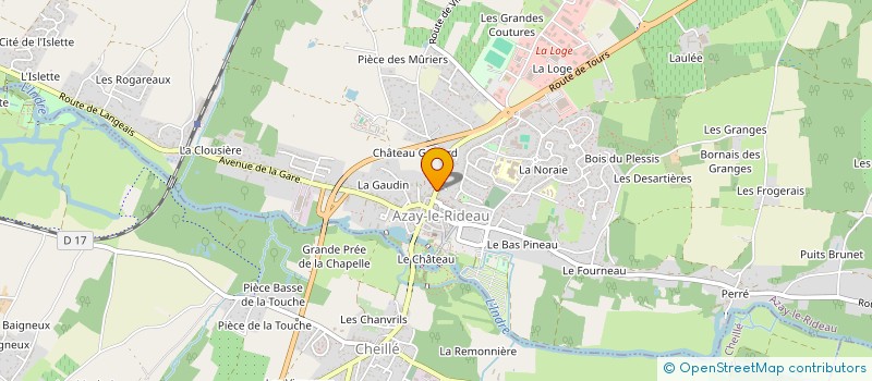 localisation de l'entreprise AZIACUS à AZAY-LE-RIDEAU