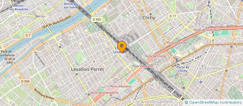 localisation de l'entreprise AZIALO à LEVALLOIS-PERRET