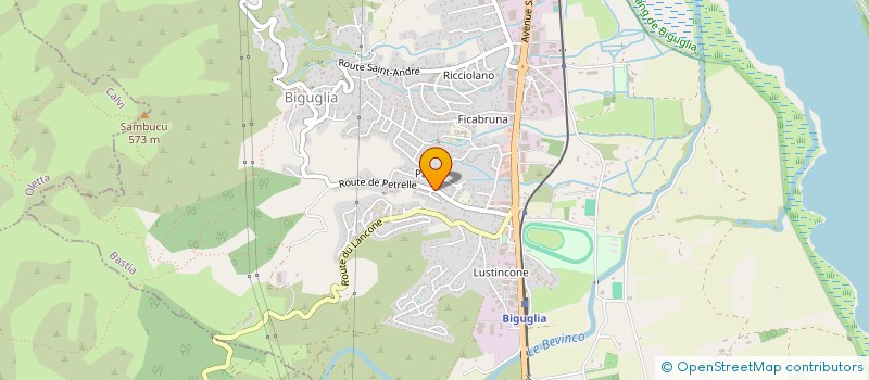 localisation de l'entreprise AZILYS à BIGUGLIA