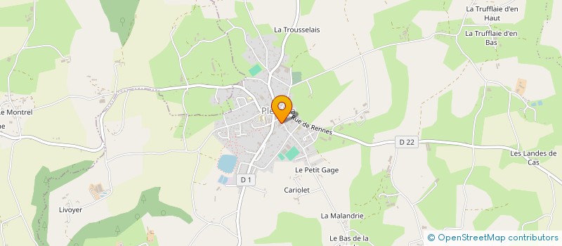 localisation de l'entreprise AZIMA à LE MENE