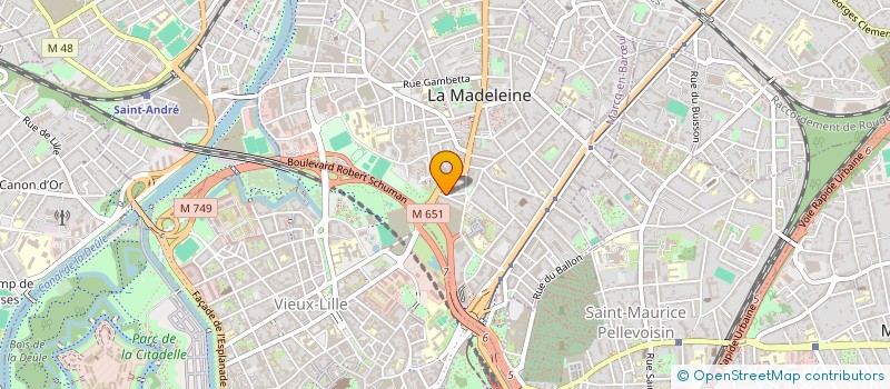 localisation de l'entreprise AZIMUS à LA MADELEINE