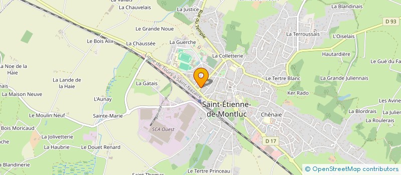 localisation de l'entreprise AZIMUT 1 à SAINT-ETIENNE-DE-MONTLUC