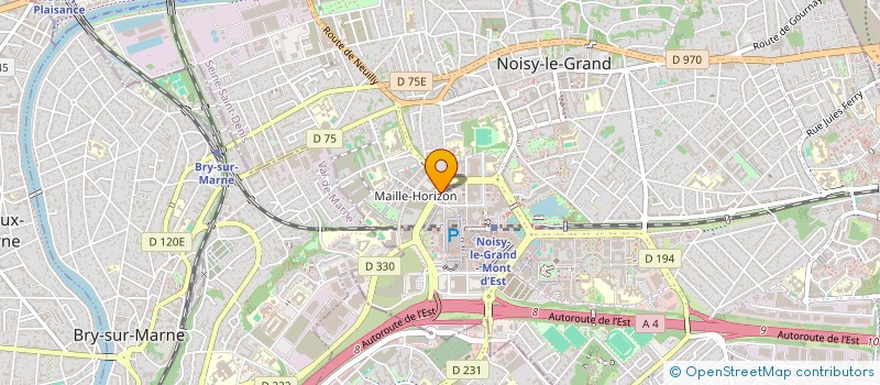 localisation de l'entreprise AZIMUT  NOISY-LE-GRAND