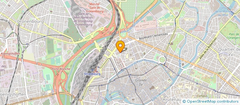 localisation de l'entreprise AZIMUT à STRASBOURG