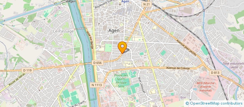 localisation de l'entreprise AZIMUT à AGEN