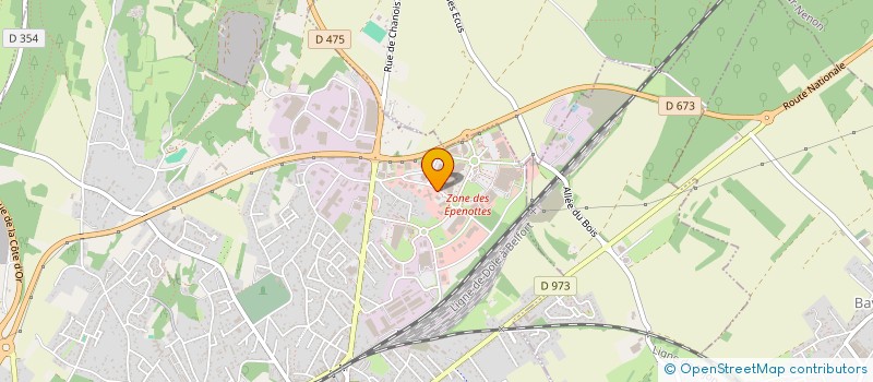localisation de l'entreprise AZIMUT à DOLE