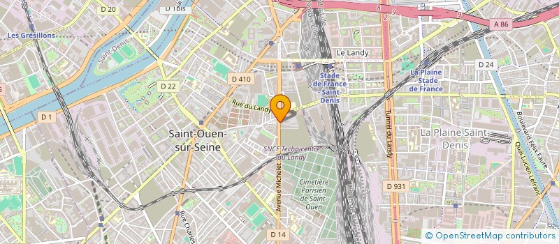 localisation de l'entreprise AZIMUT à SAINT-OUEN-SUR-SEINE