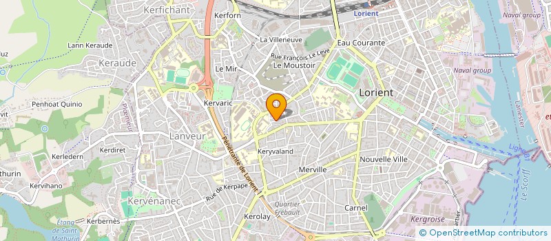 localisation de l'entreprise AZIMUT  LORIENT