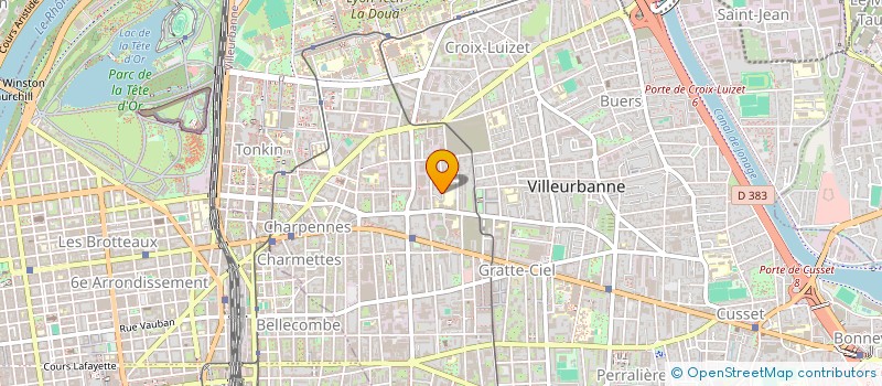 localisation de l'entreprise AZIMUT  VILLEURBANNE