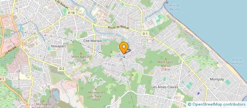 localisation de l'entreprise AZIMUT 973  CAYENNE