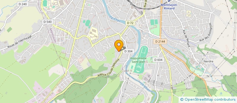 localisation de l'entreprise AZIMUT-DRONE à MONTLUCON