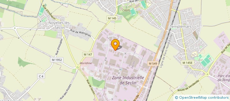 localisation de l'entreprise AZIMUT MODE SARL  NOYELLES-LES-SECLIN
