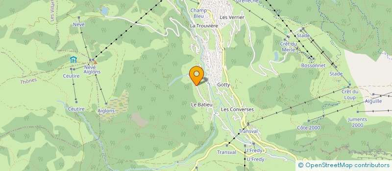 localisation de l'entreprise AZIMUT PEINTURE à LA CLUSAZ