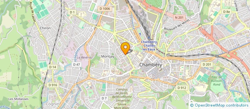 localisation de l'entreprise AZIMUT SIGNALETIQUE à CHAMBERY
