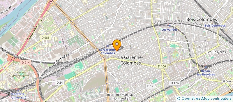 localisation de l'entreprise AZIMUT SYSTEME à LA GARENNE-COLOMBES