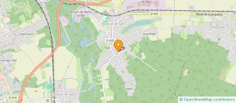 localisation de l'entreprise AZIMUT-TOPOGRAPHE à BREUIL-LE-SEC