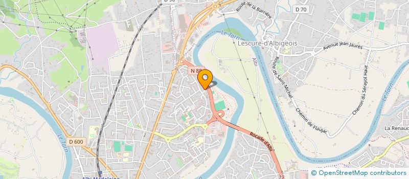 localisation de l'entreprise AZIMUT TRANSPORTS SARL à ALBI