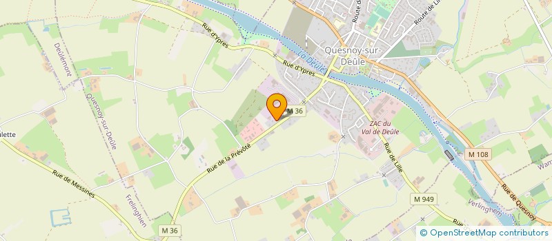localisation de l'entreprise AZIMUT VOYAGES à QUESNOY-SUR-DEULE