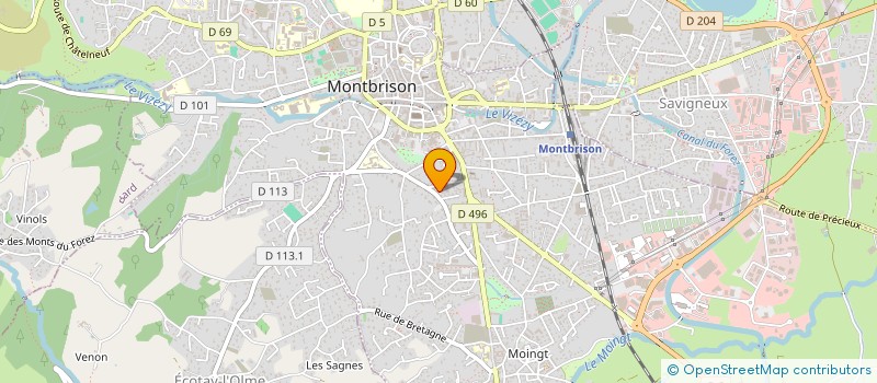 localisation de l'entreprise AZIMUTH 42  MONTBRISON