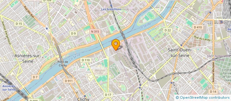 localisation de l'entreprise AZIMUTS  CLICHY