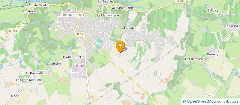 localisation de l'entreprise AZIMUTS FRANCE COURRIER à OREE-D'ANJOU