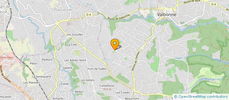 localisation de l'entreprise AZIYADE  VALBONNE