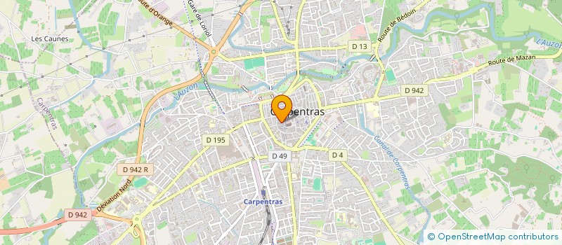 localisation de l'entreprise AZIZ CHARGUI  CARPENTRAS