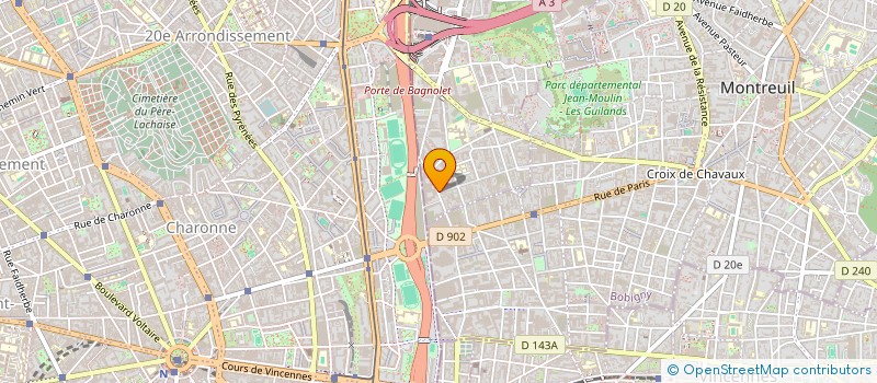localisation de l'entreprise AZIZA IMMOBILIER  BAGNOLET