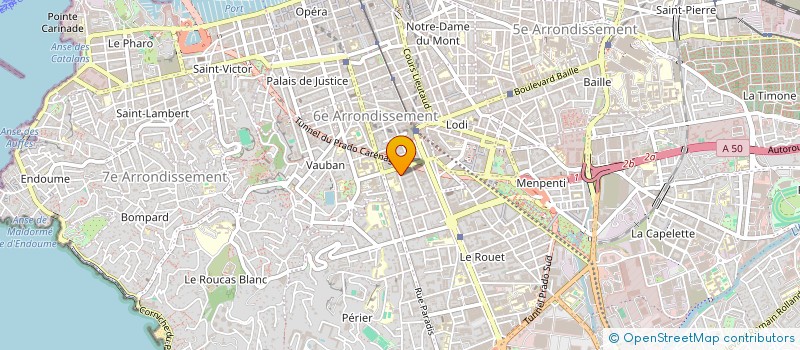 localisation de l'entreprise AZIZA-LEVY-REGADE à MARSEILLE