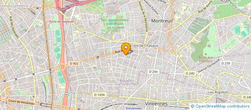 localisation de l'entreprise AZJM à MONTREUIL