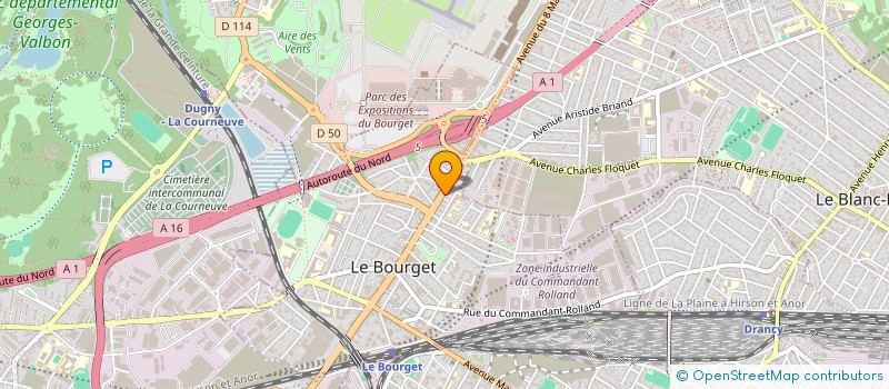 localisation de l'entreprise AZKAR à LE BOURGET