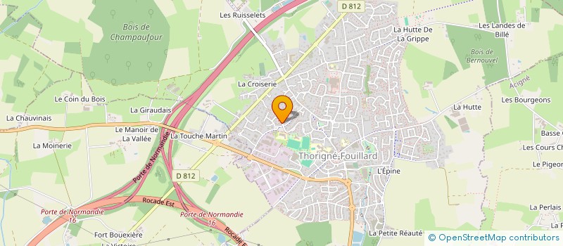 localisation de l'entreprise AZKP  THORIGNE-FOUILLARD