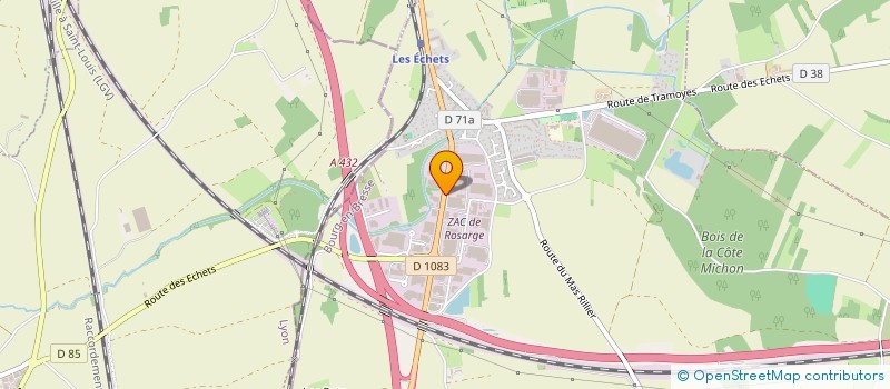 localisation de l'entreprise AZL 2  MIRIBEL