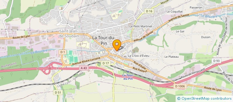 localisation de l'entreprise AZL ELEC à LA TOUR-DU-PIN