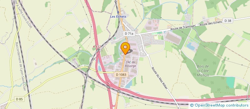localisation de l'entreprise AZL FRANCE à MIRIBEL