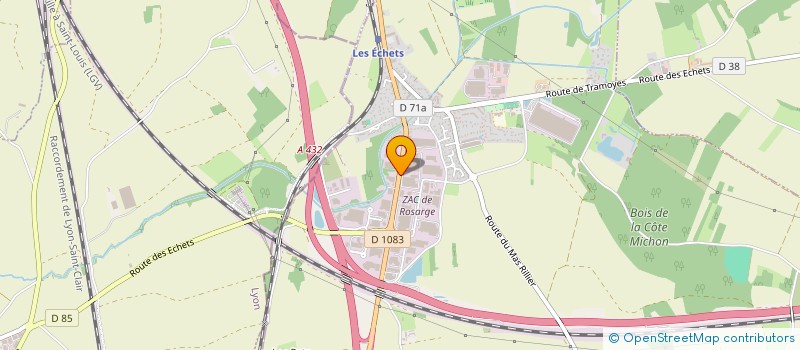 localisation de l'entreprise AZL INVEST à MIRIBEL