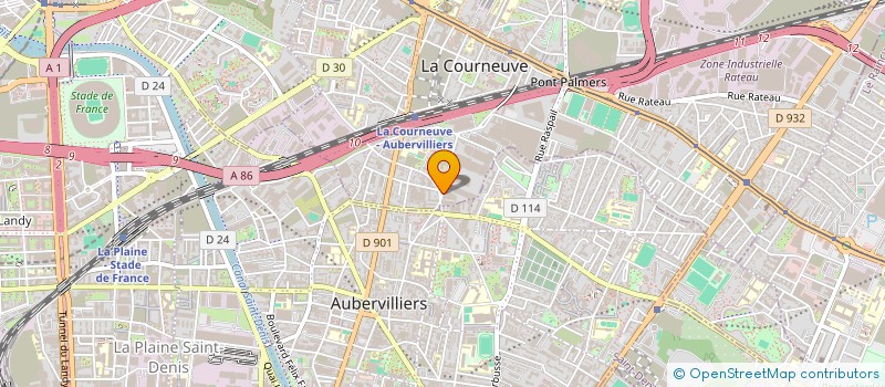 localisation de l'entreprise AZLAN à LA COURNEUVE