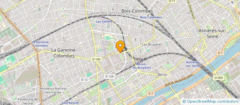 localisation de l'entreprise AZLEAD à BOIS-COLOMBES