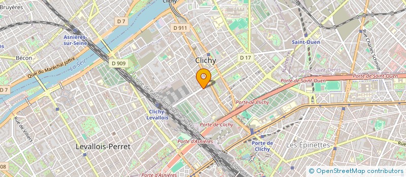 localisation de l'entreprise AZM à CLICHY