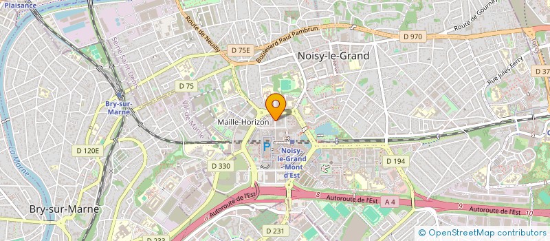 localisation de l'entreprise AZM à NOISY-LE-GRAND