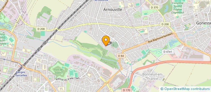 localisation de l'entreprise AZM AGENCEMENT FRANCE à ARNOUVILLE