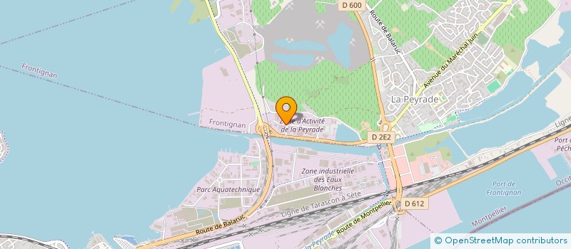 localisation de l'entreprise AZM-AUTO à FRONTIGNAN