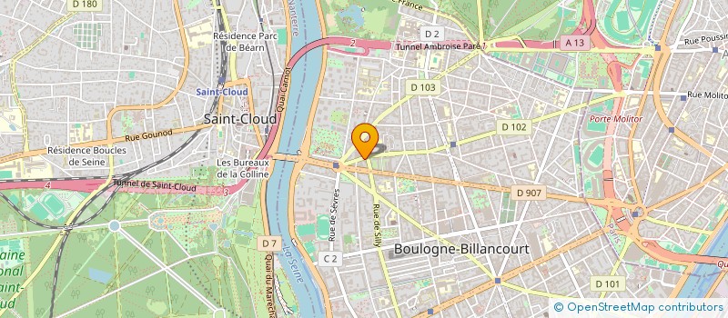 localisation de l'entreprise AZMB à BOULOGNE-BILLANCOURT