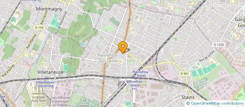 localisation de l'entreprise AZMOPAK à DEUIL-LA-BARRE