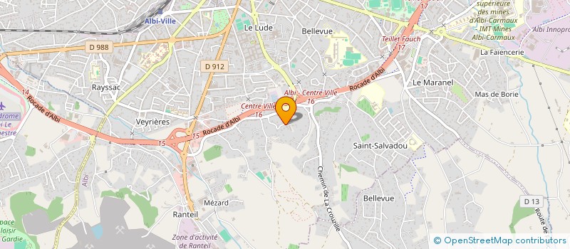 localisation de l'entreprise AZN CAPITAL  ALBI