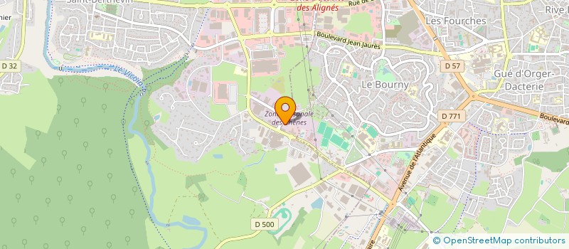 localisation de l'entreprise AZNIUM à SAINT-BERTHEVIN