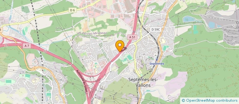 localisation de l'entreprise AZO à SEPTEMES-LES-VALLONS